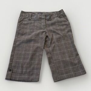 3/$25 Sale! Ellemenno Gray Plaid Capri Pants Women's/Juniors Size 13‎